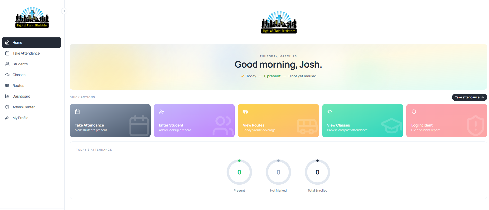Attendance platform preview